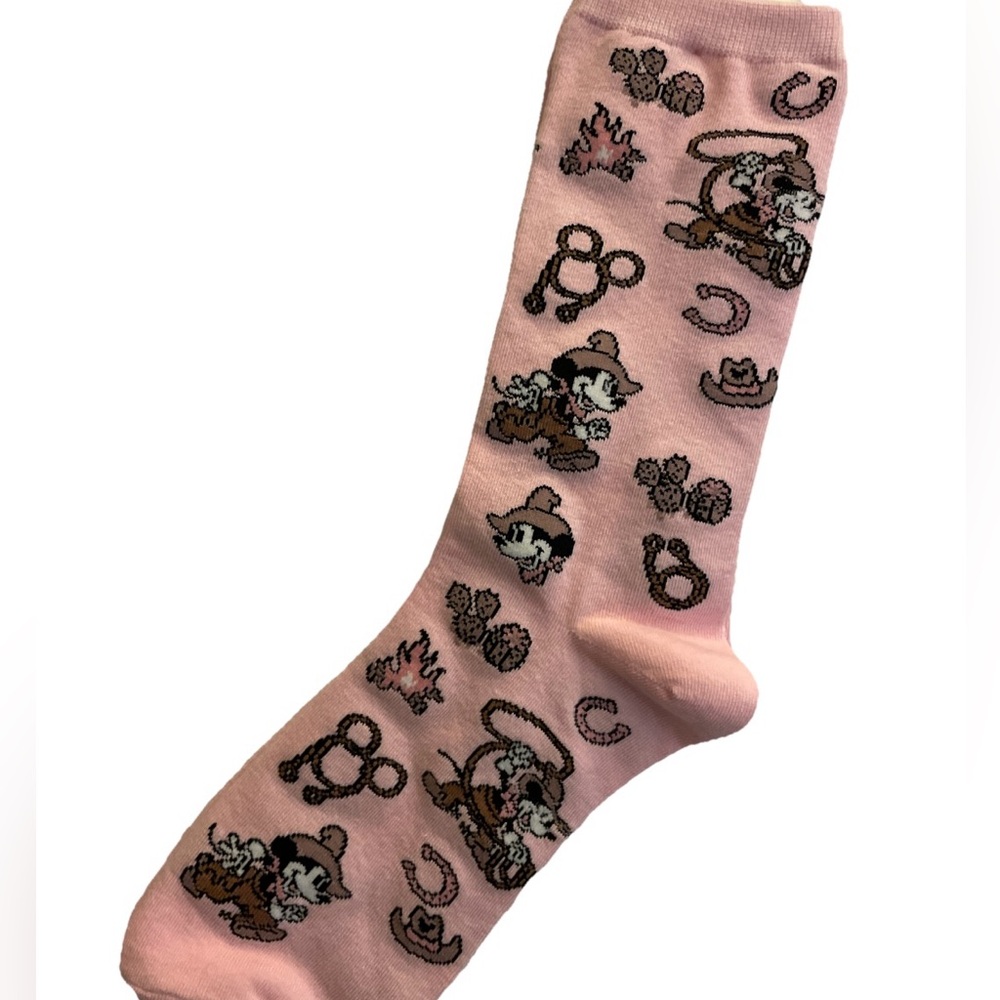 American Eagle Outfitters Western Mickey Pink Socks - Picture 4 of 5